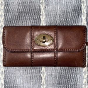 Fossil Brown Leather Wallet